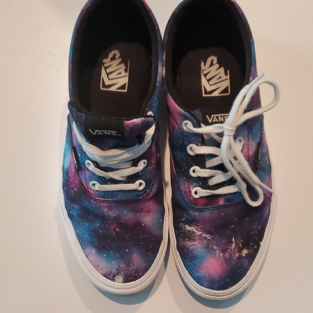 Vans Women Galaxy Print Sneakers - Purple and Blue